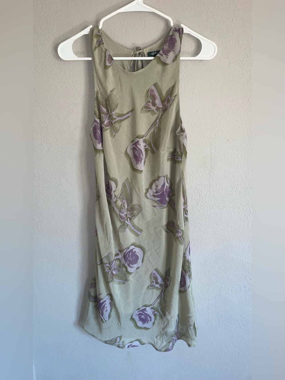 wild fable Light Green dress with Lavender Floral Print
